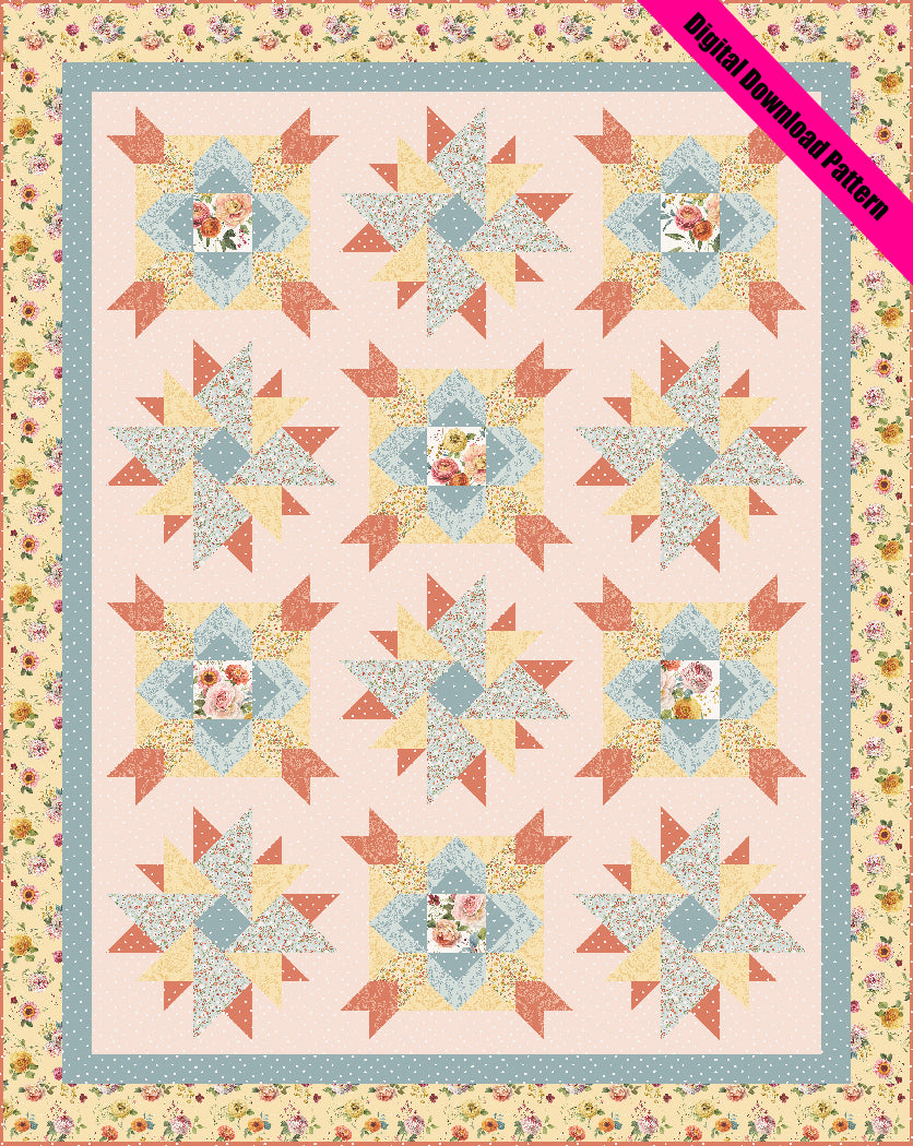 Vintage Blooms II Quilt Pattern