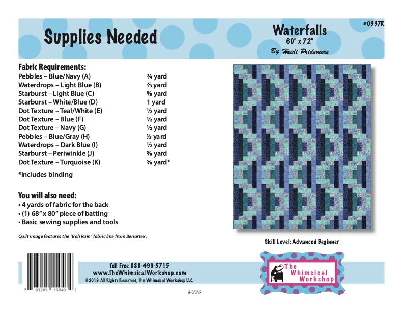 Waterfalls Quilt Pattern