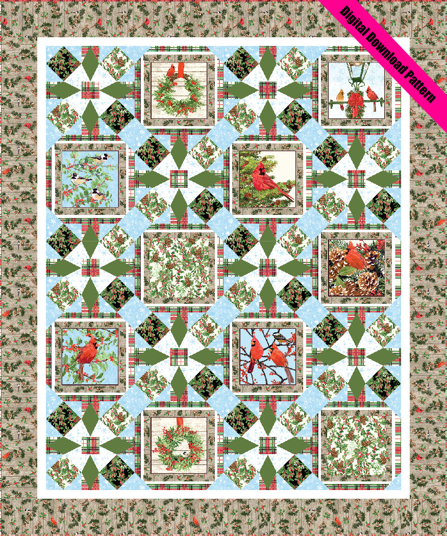 Winter Wings Pieced Quilt Pattern