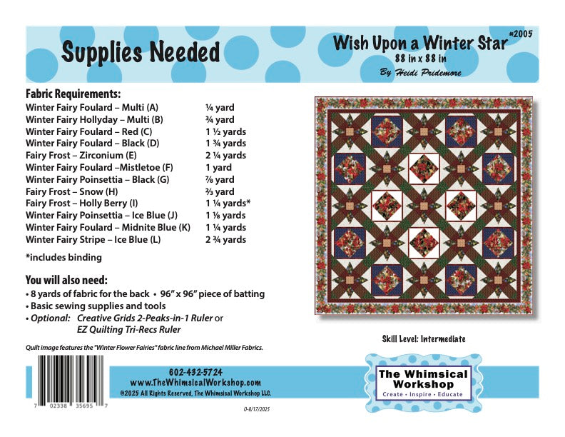 Wish Upon a Winter Star Quilt Pattern