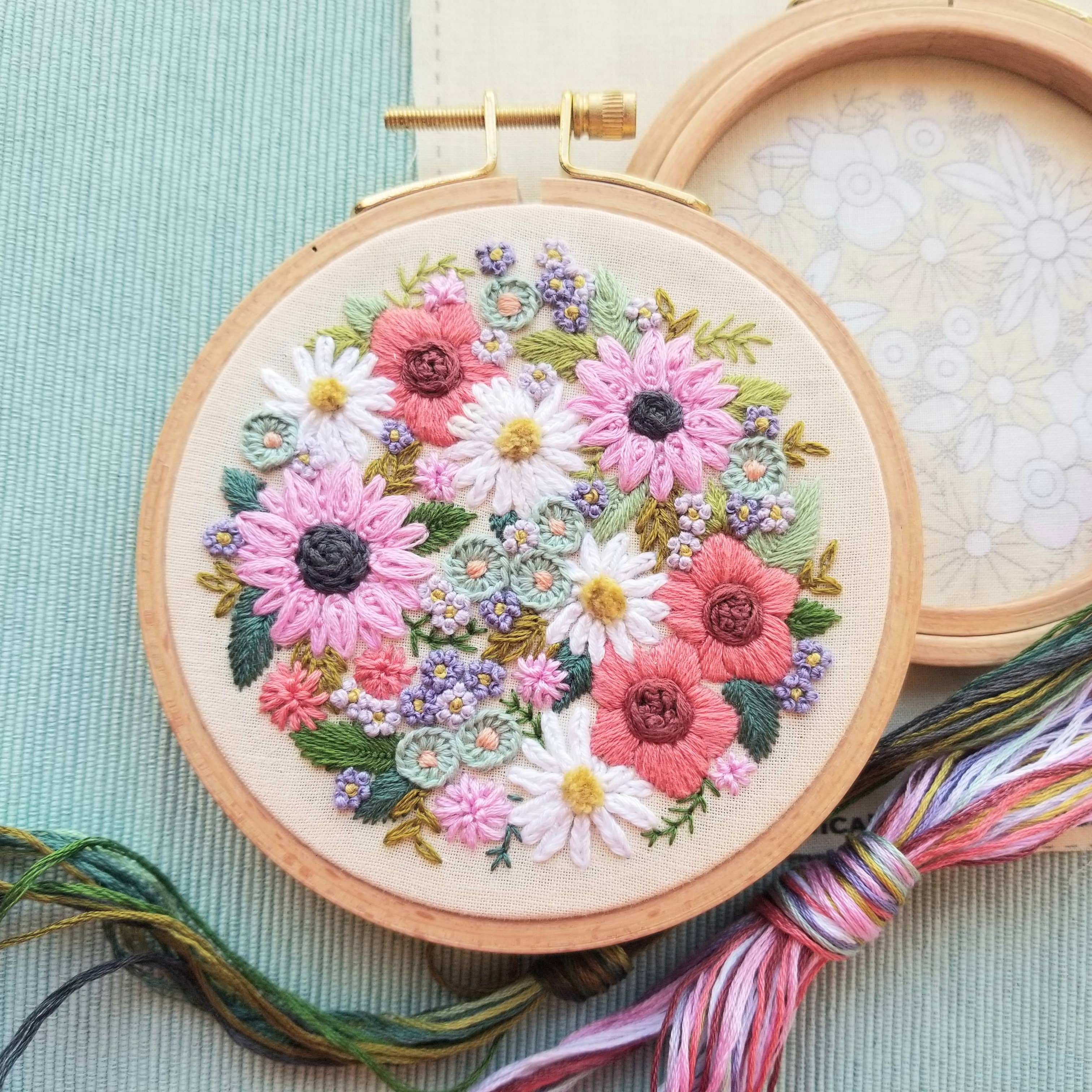 Wildflower Sampler Embroidery Craft Kit – The Whimsical Workshop LLC