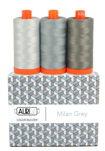 Aurifil Milan Grey Thread Collection