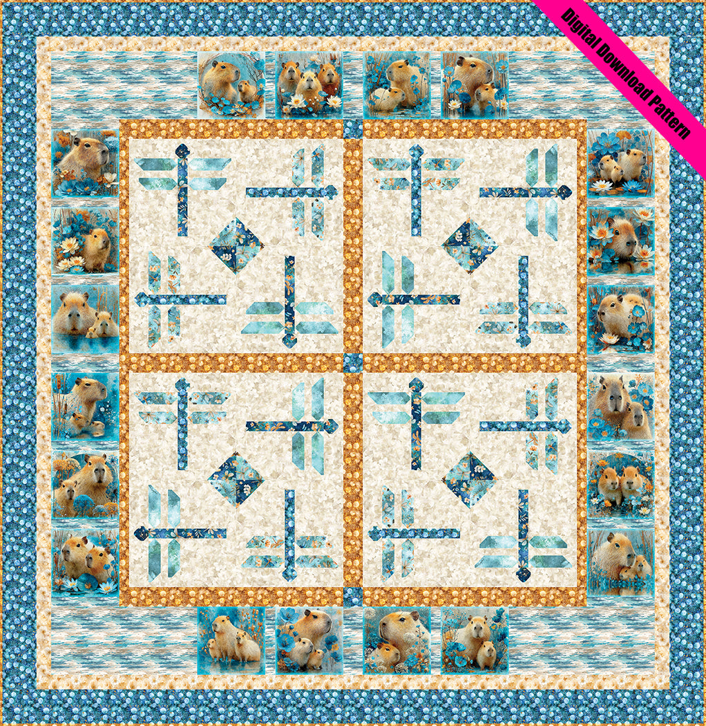 A Capybara Kind of Day Quilt Pattern