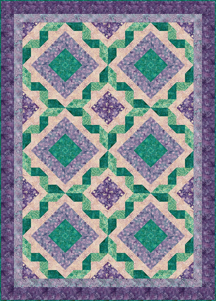 Batik Ribbon Twist II Quilt Pattern