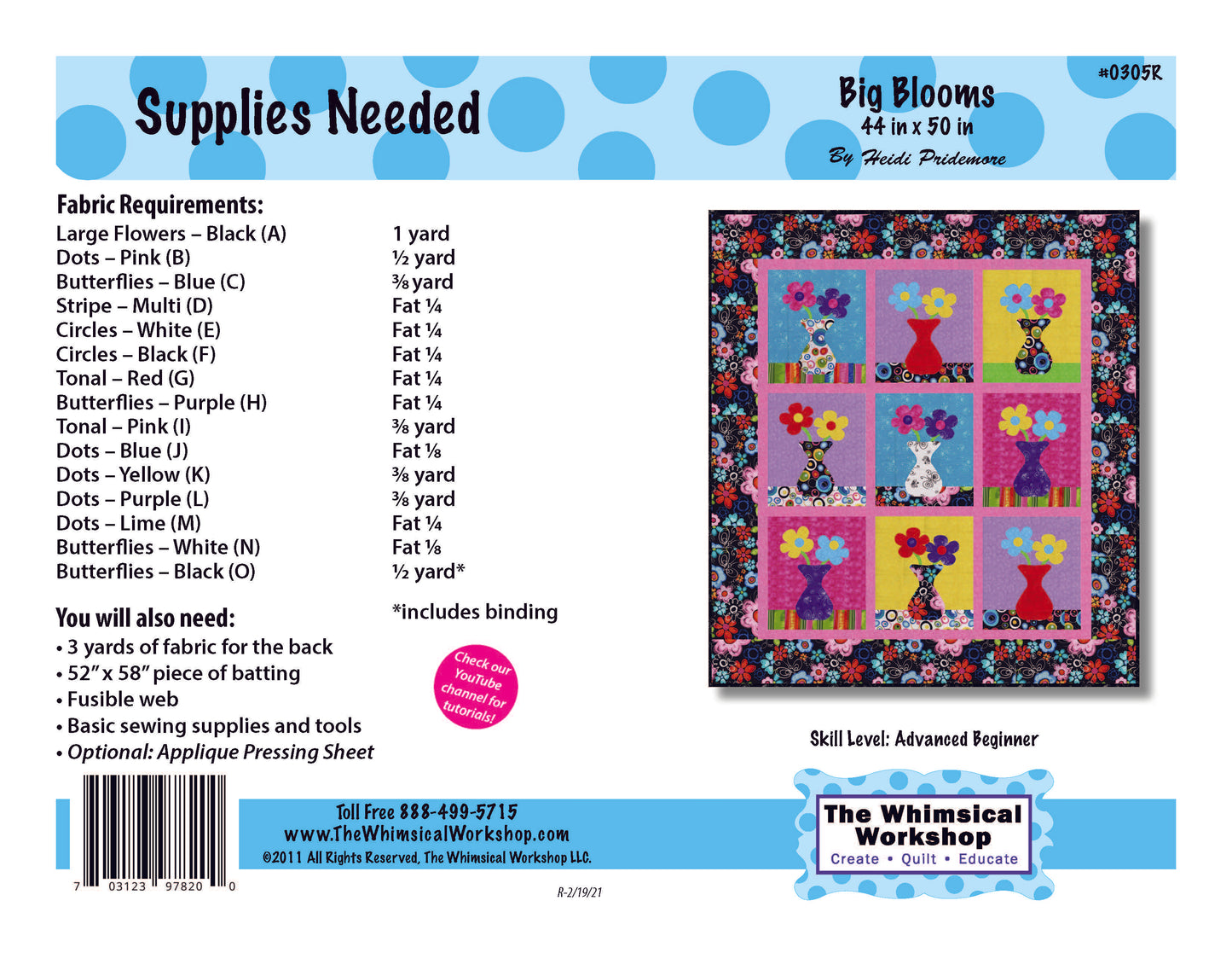 Big Blooms - Pattern