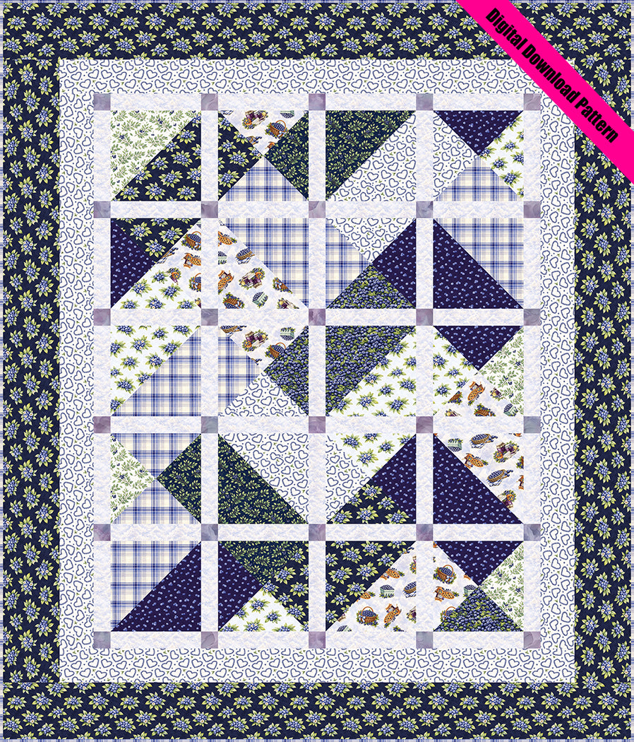 Blueberry Fields Quilt Pattern