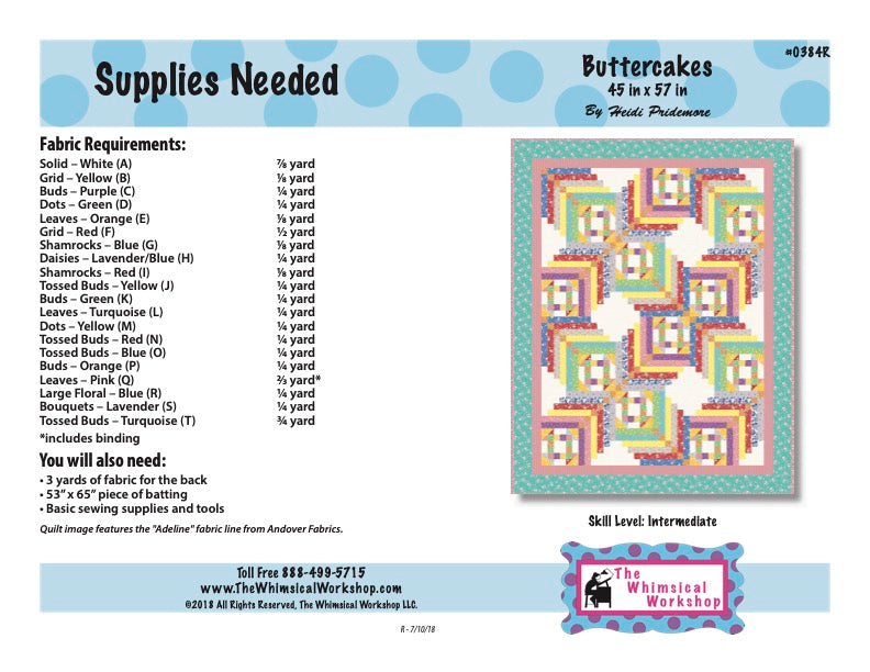 Buttercakes Quilt Pattern, view 2