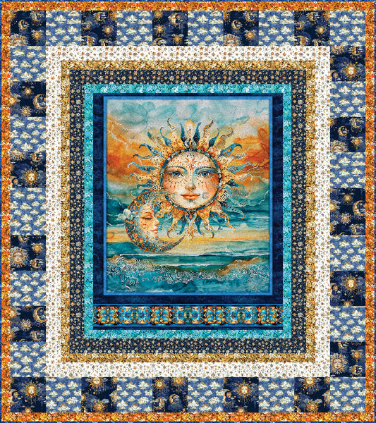Celestial Dance Quilt Pattern featuring 36" Panel