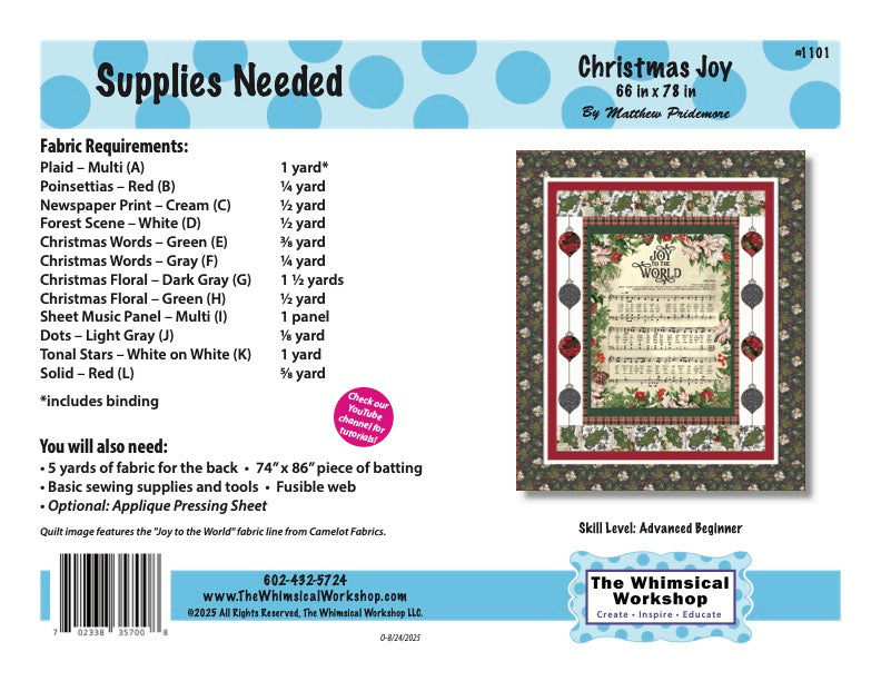 Christmas Joy Quilt Pattern