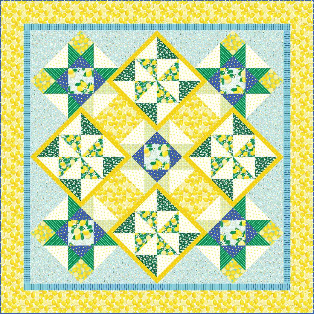 Citrus Stars Quilt Pattern