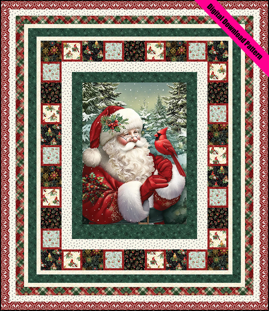 Classic Santa Quilt Pattern