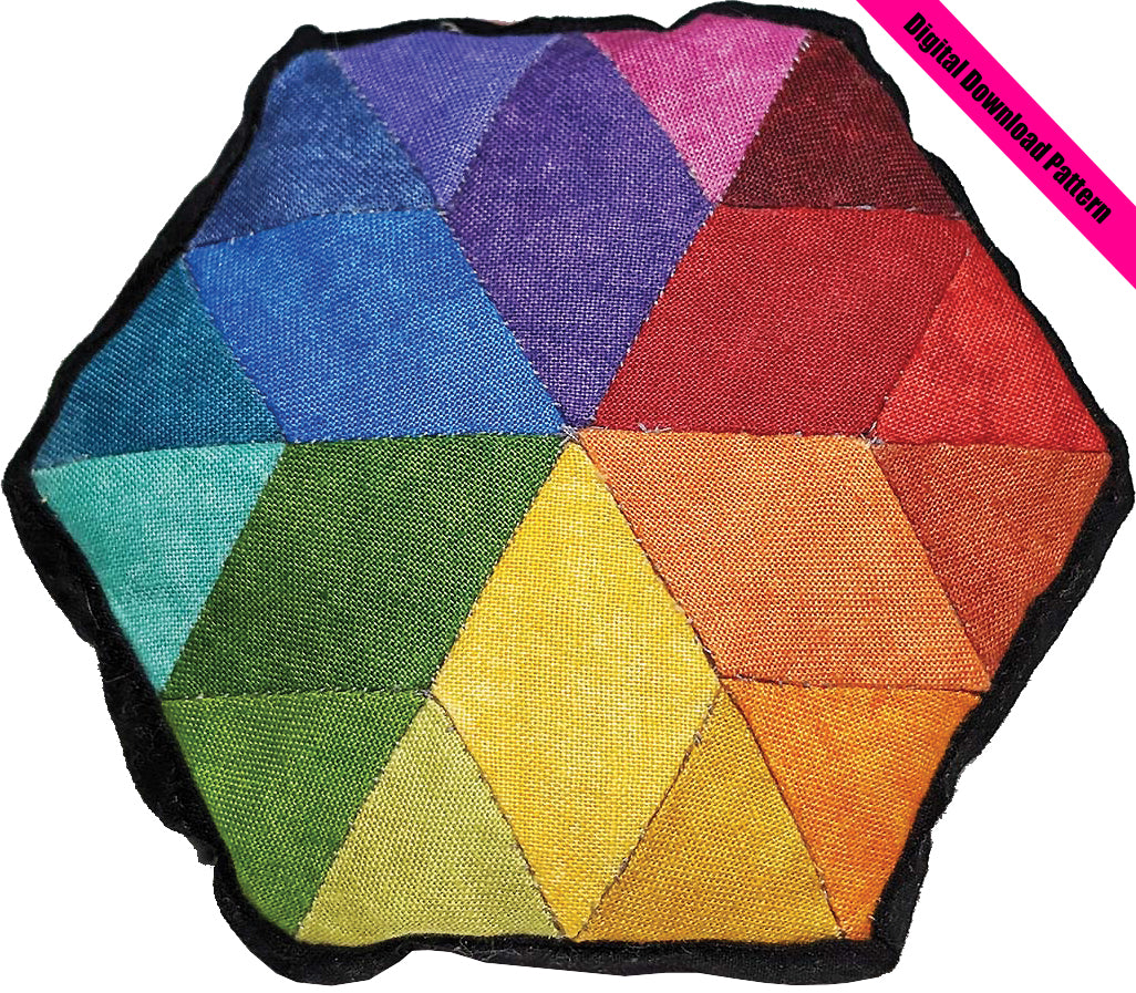 Color Palette Pin Cushion - Digital Download Pattern