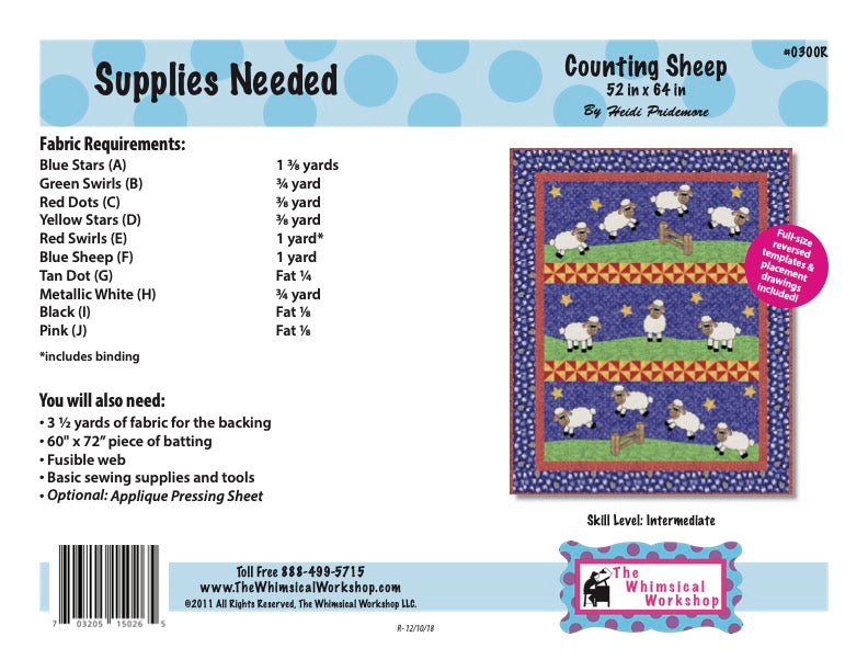 Counting Sheep Quilt Pattern