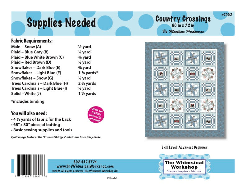 Country Crossings Quilt Pattern