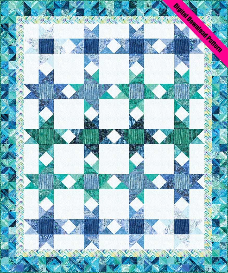 Crashing Waves Quilt Pattern