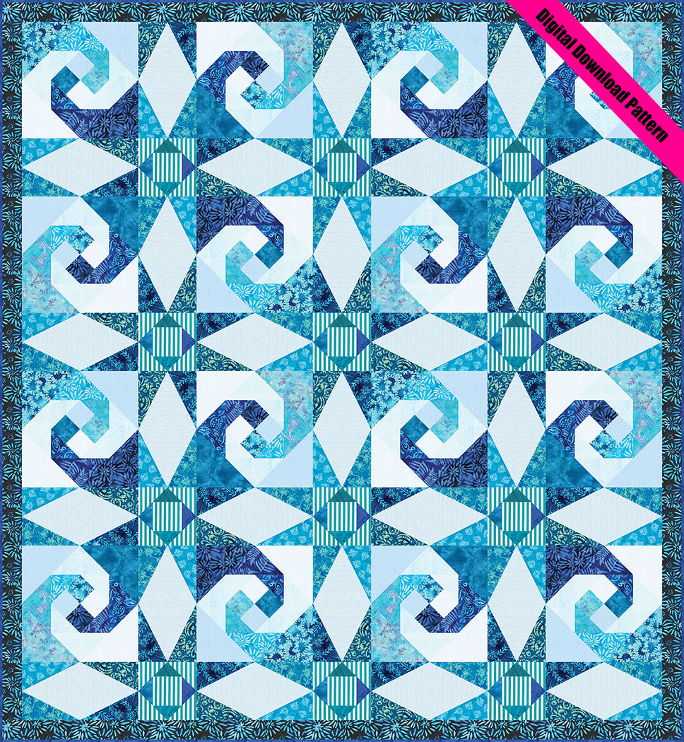 Cresting Waves Quilt Pattern