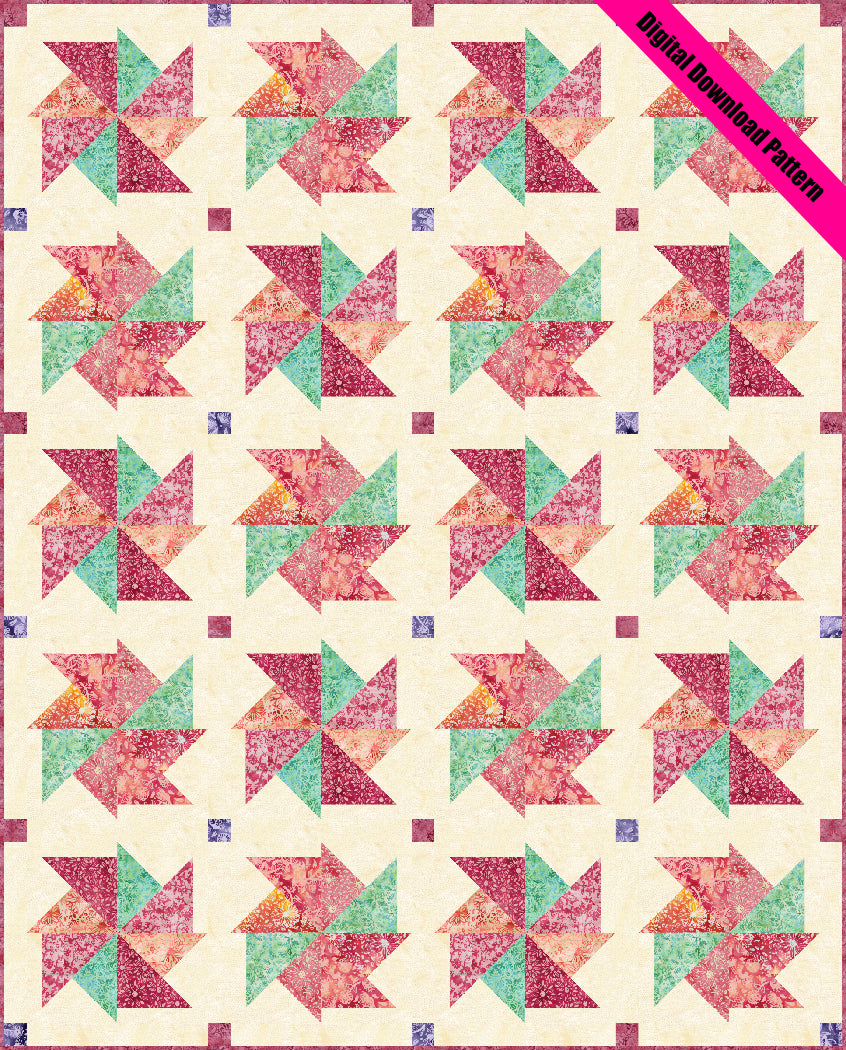 Daisy Pinwheels Quilt Pattern