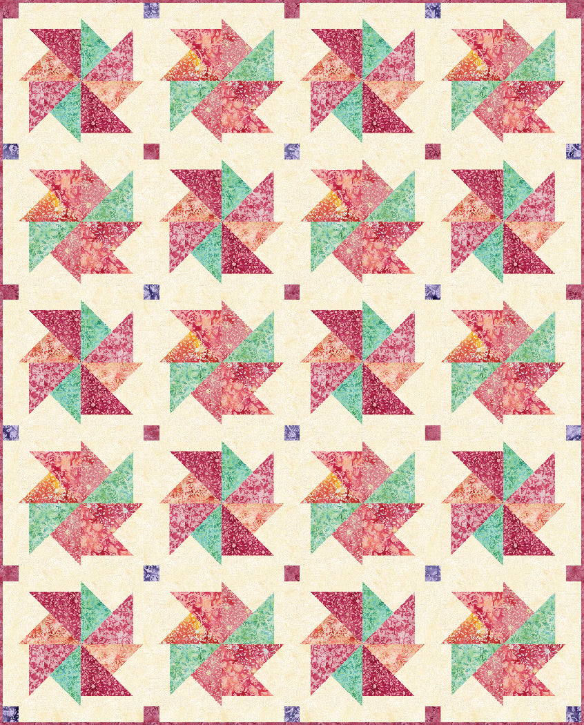 Daisy Pinwheels Quilt Pattern