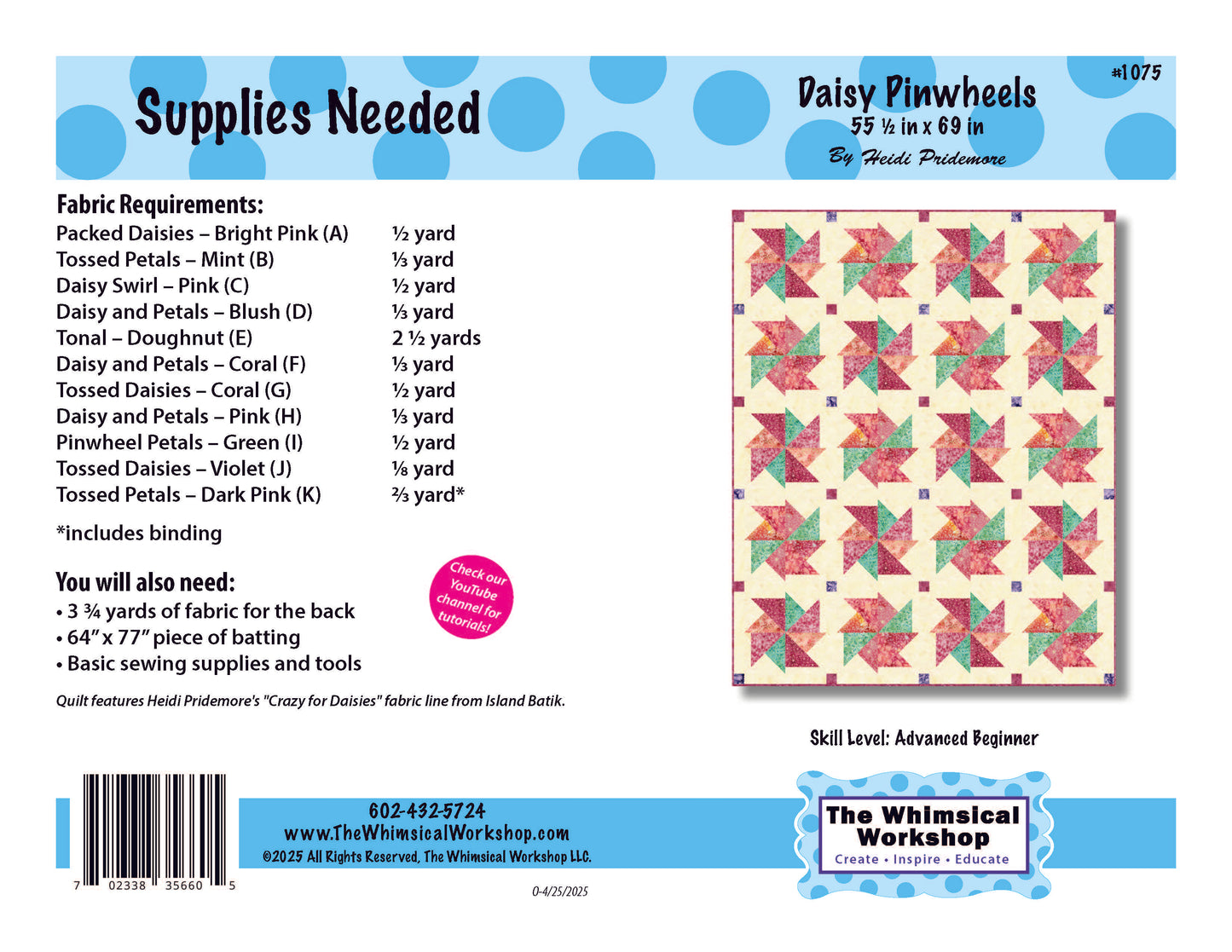 Daisy Pinwheels Quilt Pattern