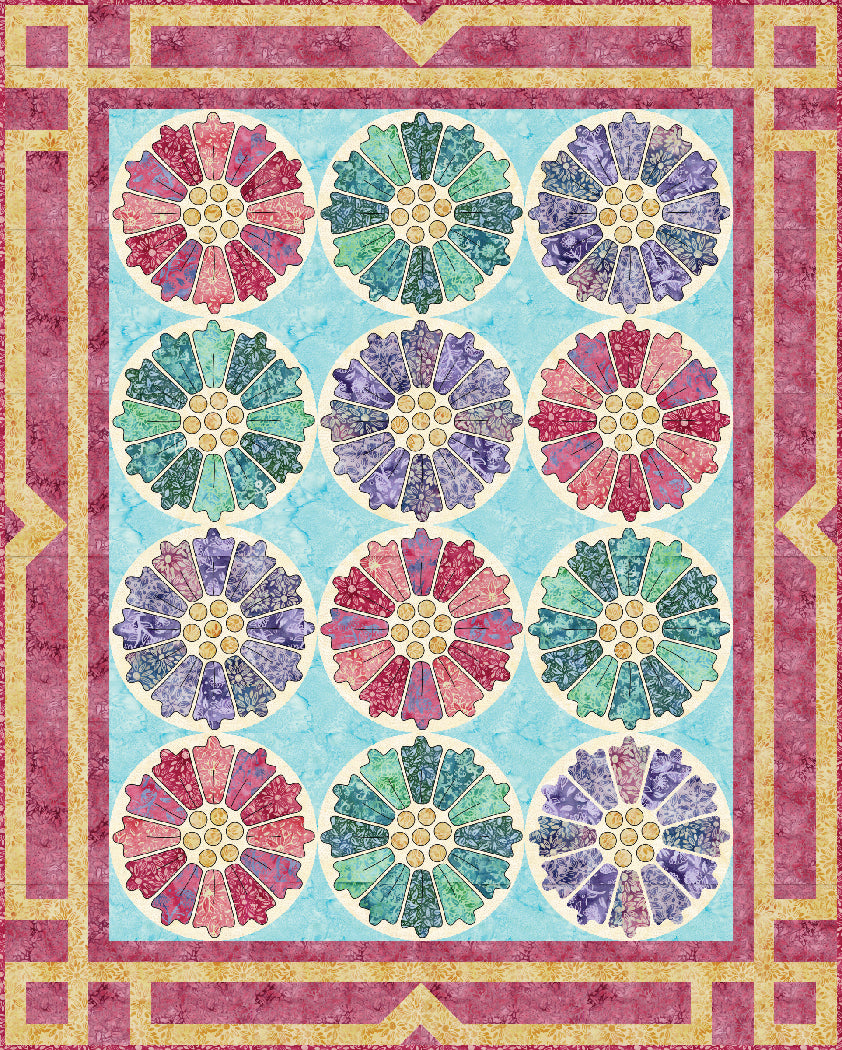 Deco Blooms Quilt Pattern