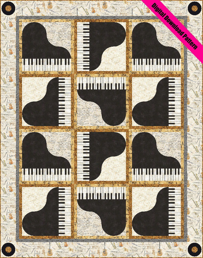 Dueling Pianos Quilt Pattern