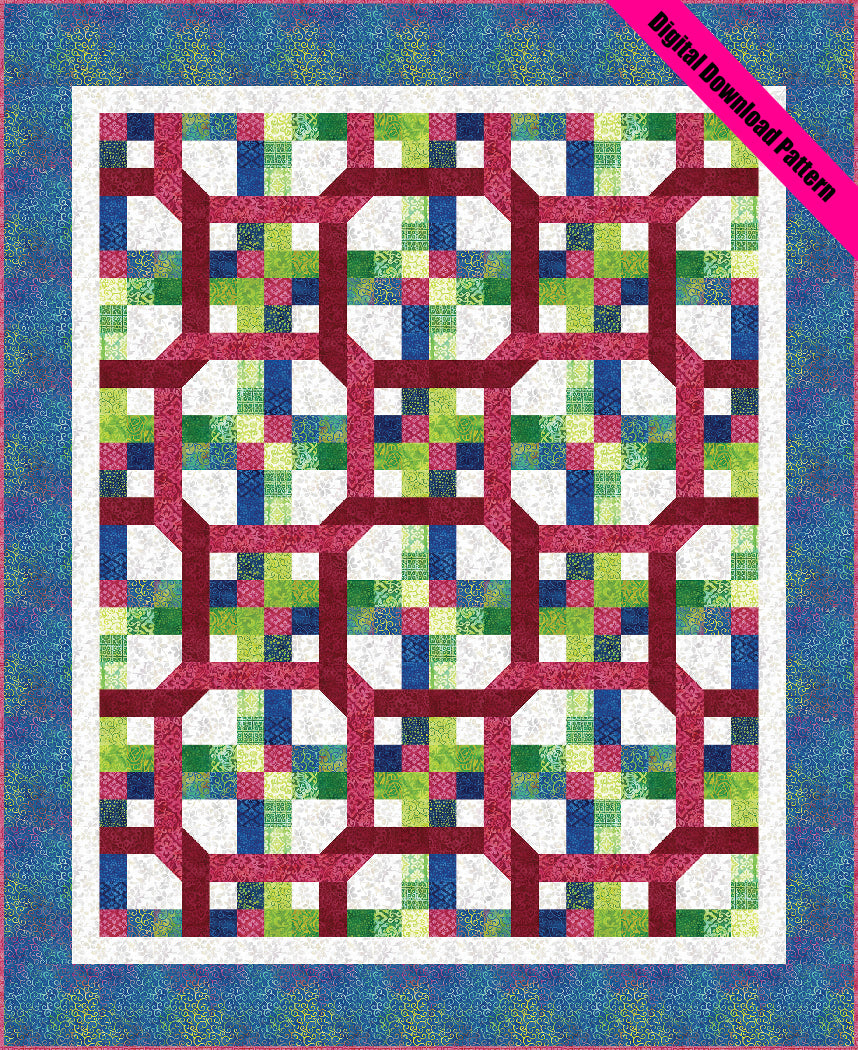 Facets of Color Pattern or Fabric Kit