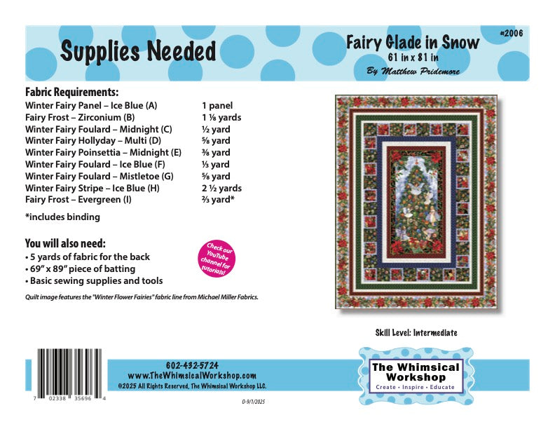 Fairy Glade in Snow Quilt Pattern