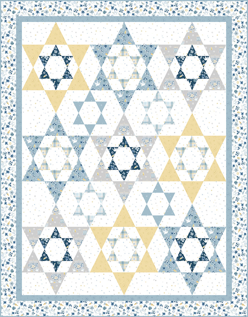 Festival of Lights Quilt Pattern by Matthew Pridemore, Love & Lights by Riley Blake Designs