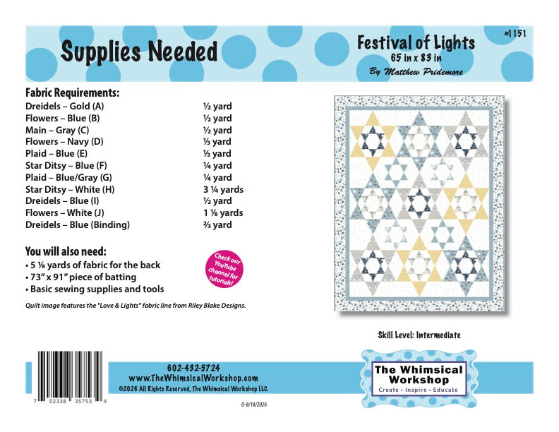 Festival of Lights Quilt Pattern