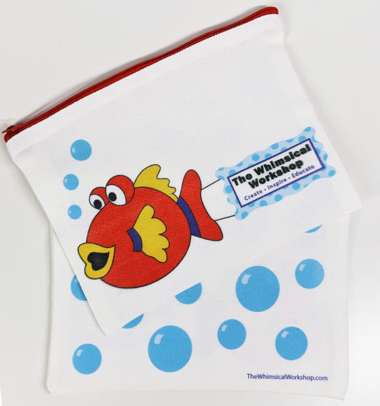 Blobble the Fish 7" x 5" Zipper Pouch