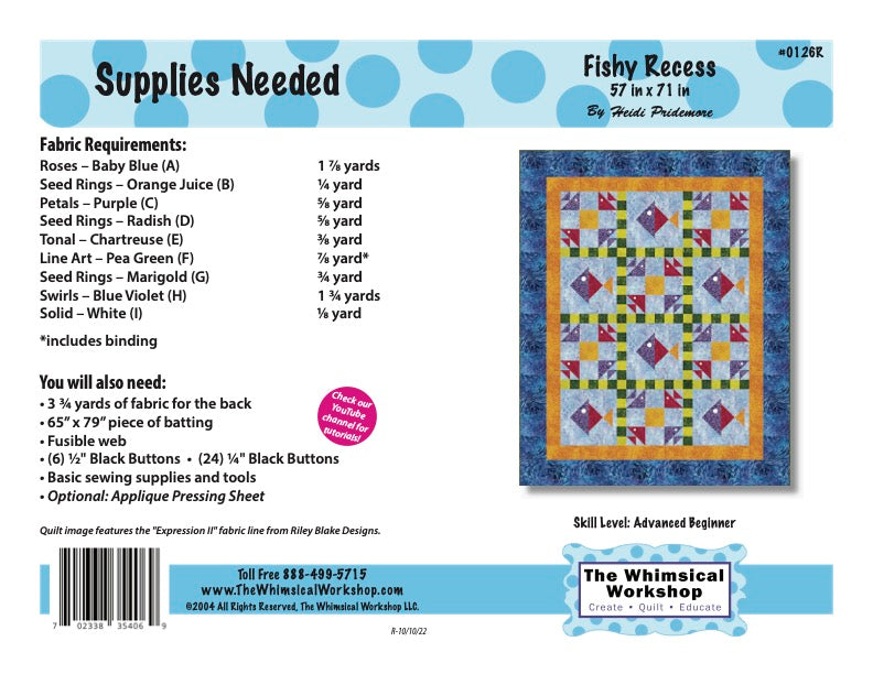 Fishy Recess Quilt Pattern