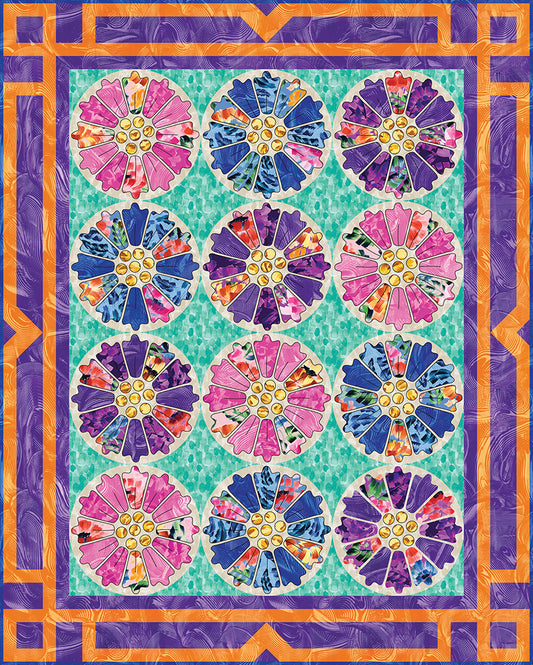Gilded Petals Quilt Pattern