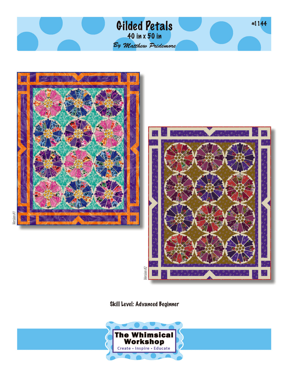 Gilded Petals Quilt Pattern