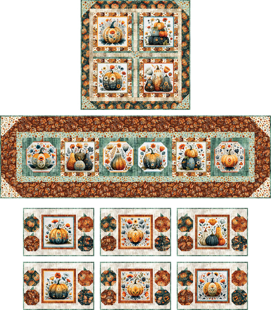 Gourds of Fun Table Set Pattern