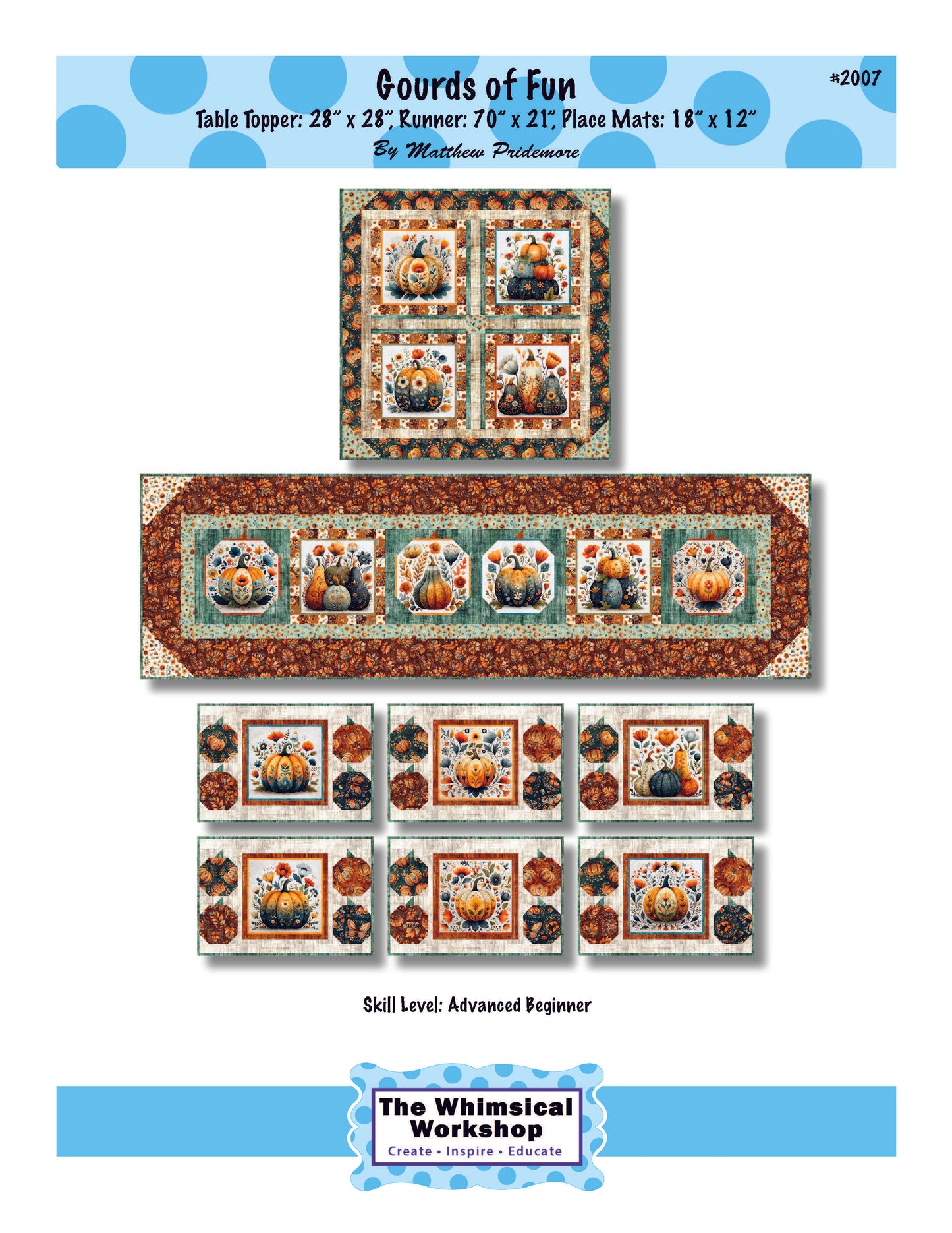 Gourds of Fun Table Set Pattern