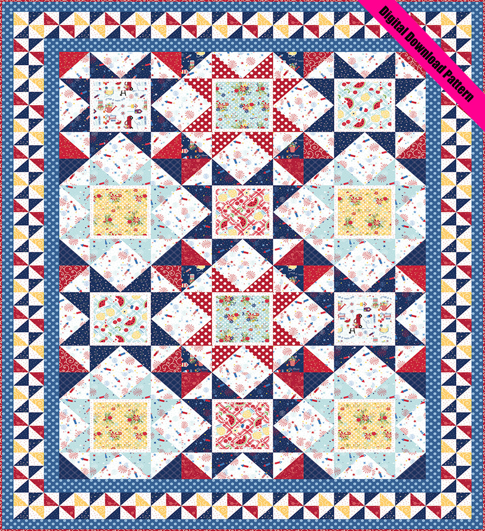 Hello Summer Quilt Pattern, view 2