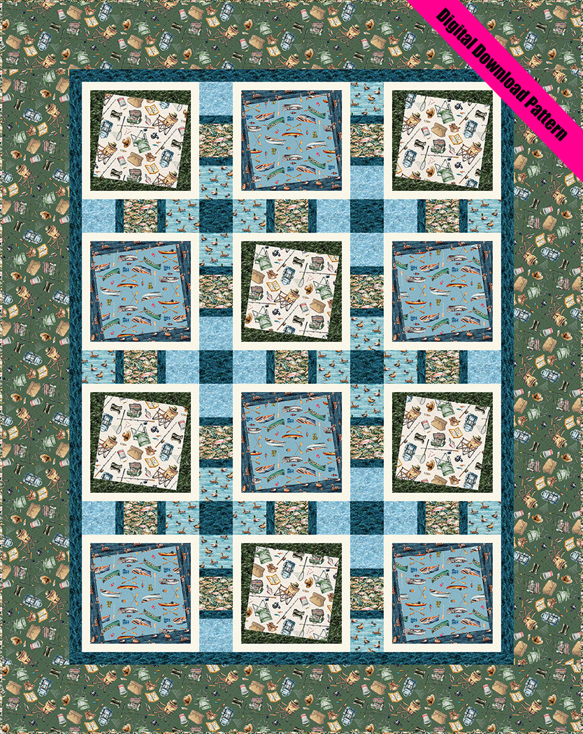 Let's Go Fishing Quilt Pattern