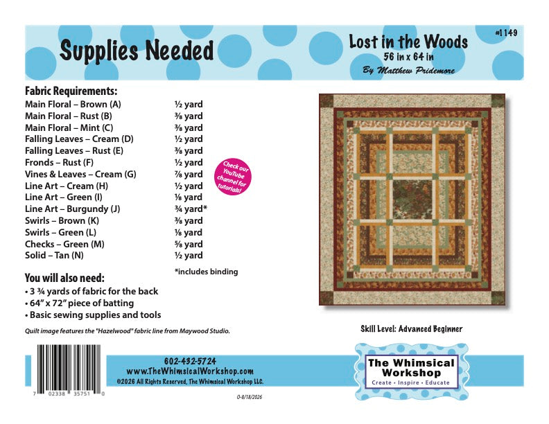 Lost in the Woods Quilt Pattern