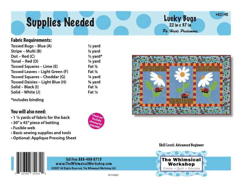 Lucky Bugs Quilt Pattern