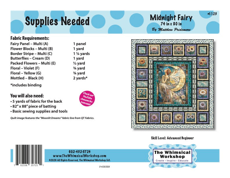 Midnight Fairy Quilt Pattern