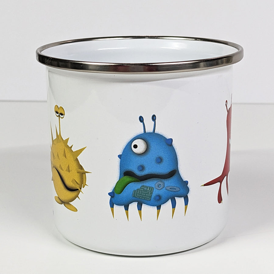 Mini Monsters 12oz Enamel Coffee Mug