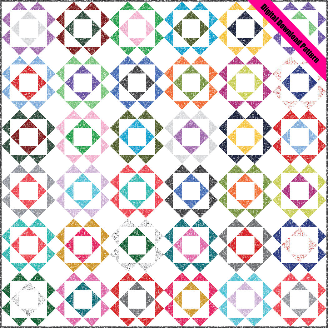 Mod Flowers Quilt Pattern