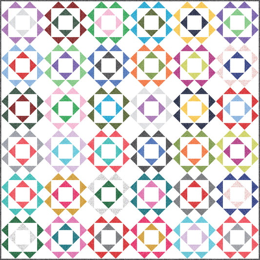 Mod Flowers Quilt Pattern