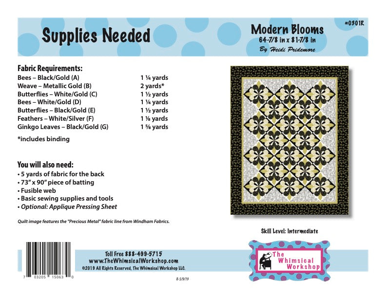 Modern Blooms Quilt Pattern