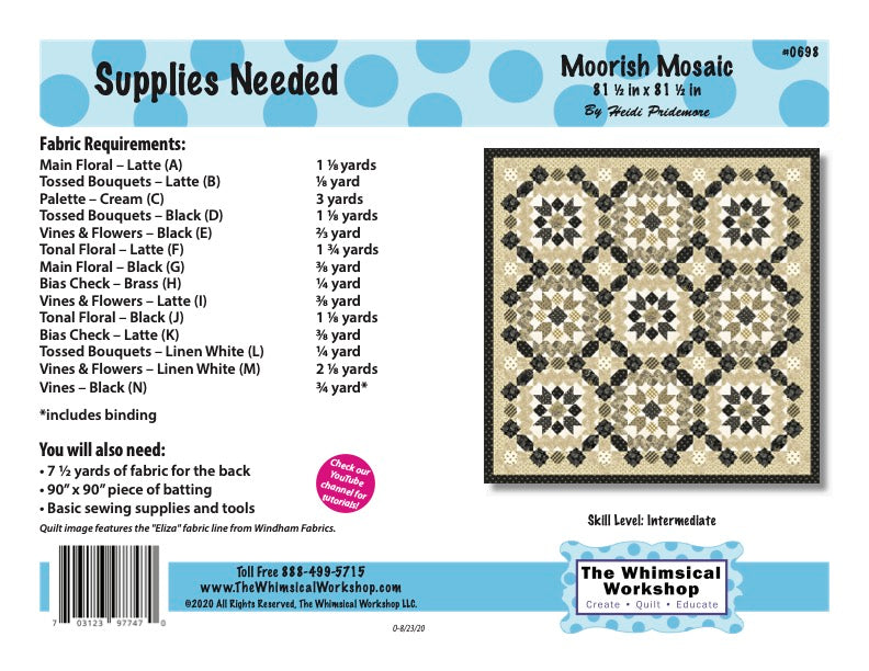 Moorish Mosaic Quilt Pattern