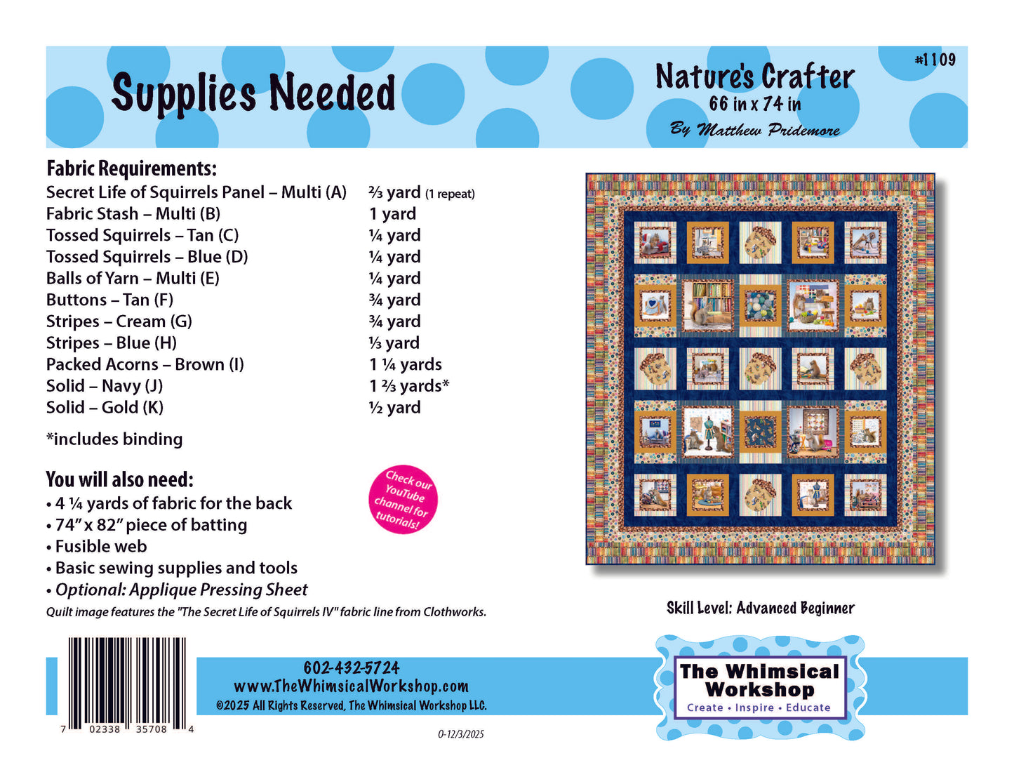 Nature’s Crafter Quilt Pattern