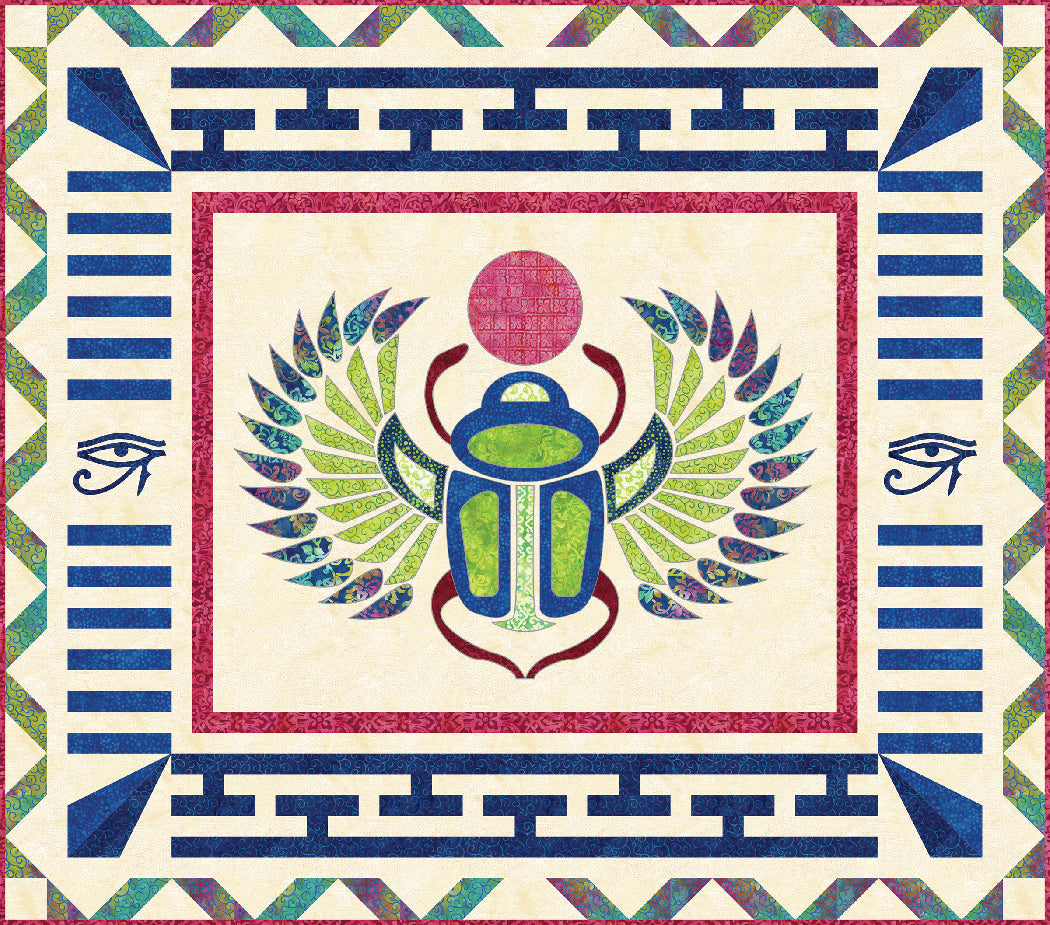 Ornate Scarab Quilt Pattern | Fabric Kit by Matthew Pridemore ...
