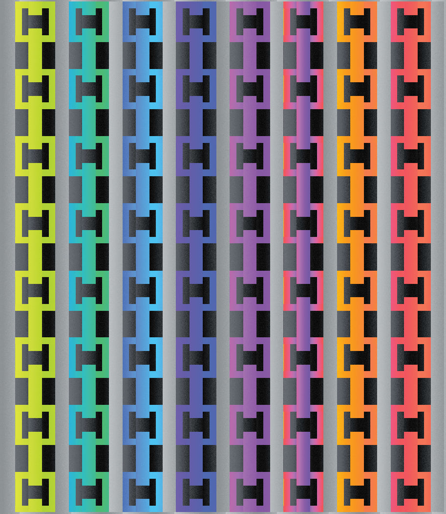 Radiant Spectrum Pieced Quilt Pattern featuring Ombre Fabrics
