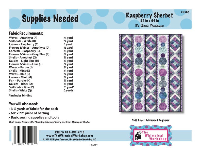 Raspberry Sherbet Quilt Pattern