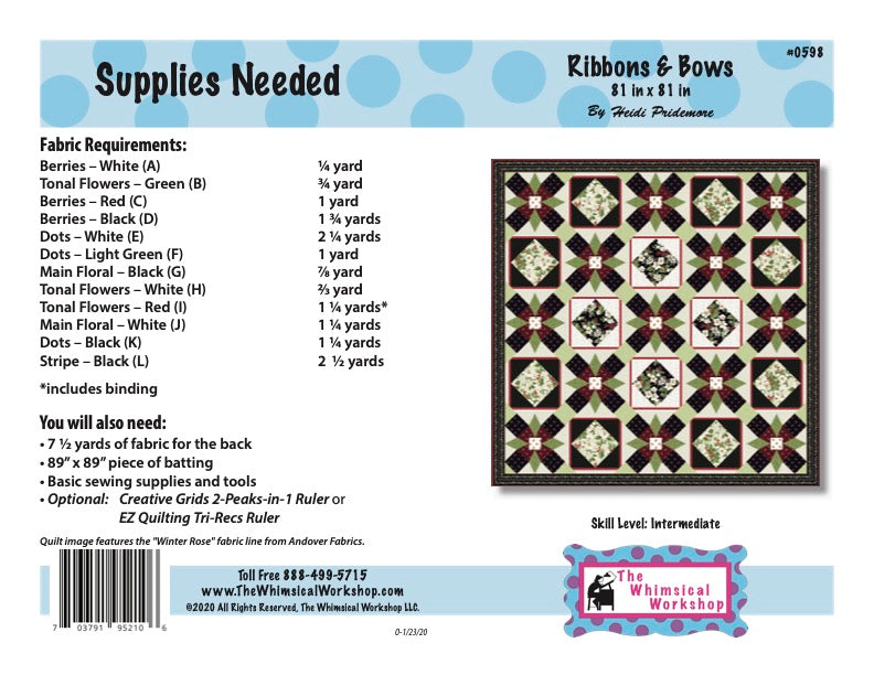 Ribbons & Bows Quilt Pattern